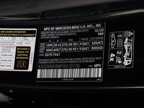 Used 2023 Mercedes-Benz EQS 580 4MATIC SUV image 28