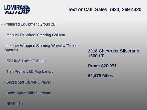 Used 2018 Chevrolet Silverado 1500 LT w/ Redline Edition AWD/4WD image 8