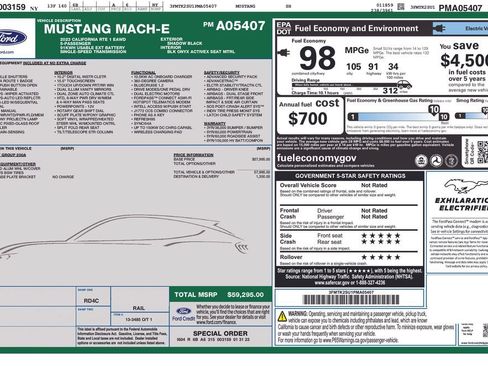 Used 2023 Ford Mustang Mach-E California Route 1 AWD/4WD image 32