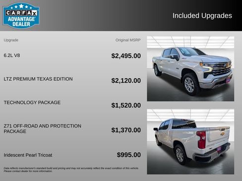 Certified 2023 Chevrolet Silverado 1500 LTZ w/ LTZ Premium Texas Edition AWD/4WD image 3