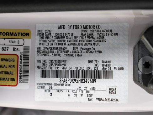 Used 2017 Ford Fusion Titanium FWD image 77