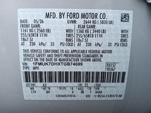 New 2026 Ford Explorer Active RWD image 38