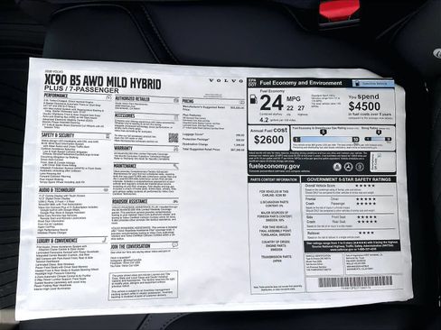 New 2026 Volvo XC90 B5 Plus w/ Protection Package AWD/4WD image 37