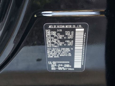 New 2025 Nissan Armada Platinum Reserve w/ Convenience Package RWD image 15