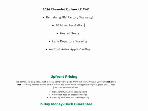 Used 2024 Chevrolet Equinox LT image 2