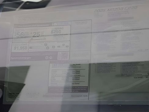 New 2025 MAZDA CX-70 Plug-In Hybrid w/ Premium Pkg image 34