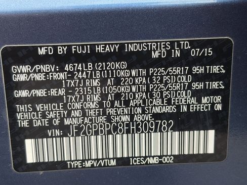 Used 2015 Subaru Crosstrek Touring AWD/4WD image 35