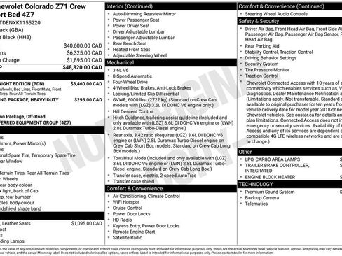Used 2019 Chevrolet Colorado Z71 w/ Z71 Midnight Edition AWD/4WD image 2