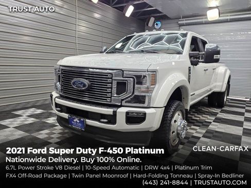 Used 2021 Ford F450 Platinum w/ FX4 Off-Road Package AWD/4WD image 1