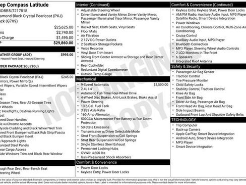 Used 2020 Jeep Compass Latitude w/ Cold Weather Group AWD/4WD image 4