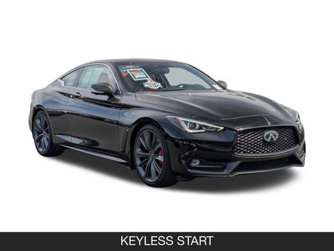 Used 2022 INFINITI Q60 Red Sport 400 w/ Carbon Fiber Package RWD image 2