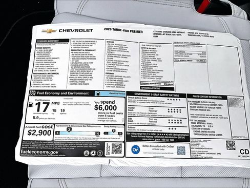 New 2026 Chevrolet Tahoe Premier image 14