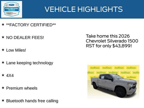 Used 2026 Chevrolet Silverado 1500 RST w/ RST Select Package AWD/4WD image 12