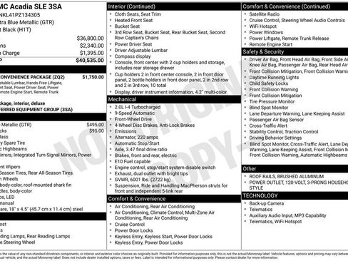 Used 2023 GMC Acadia SLE w/ Driver Convenience Package image 38