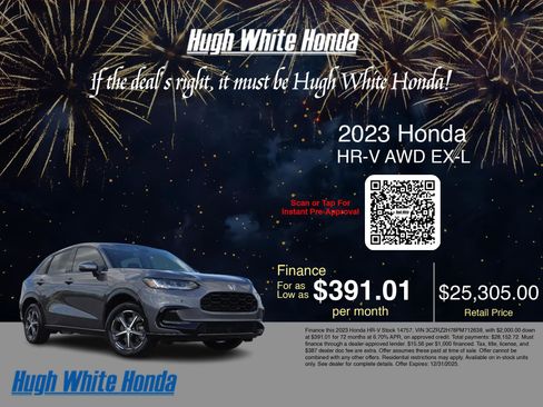 Certified 2023 Honda HR-V EX-L image 3