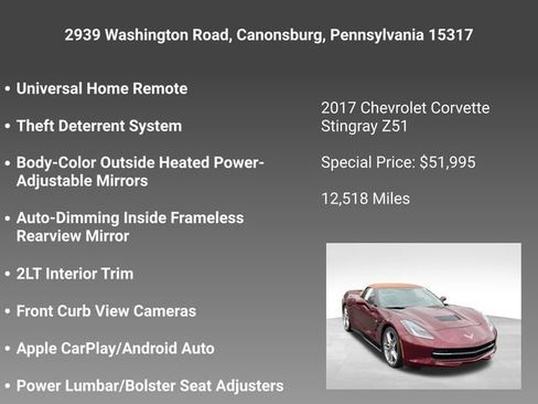 Certified 2017 Chevrolet Corvette Stingray Convertible image 15