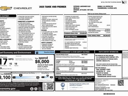 New 2025 Chevrolet Tahoe Premier