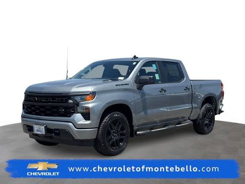 New 2026 Chevrolet Silverado 1500 Custom w/ Turbomax Blackout Package RWD image 1