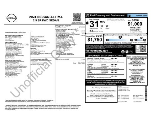 Certified 2024 Nissan Altima 2.5 SR w/ SR Premium Package image 29