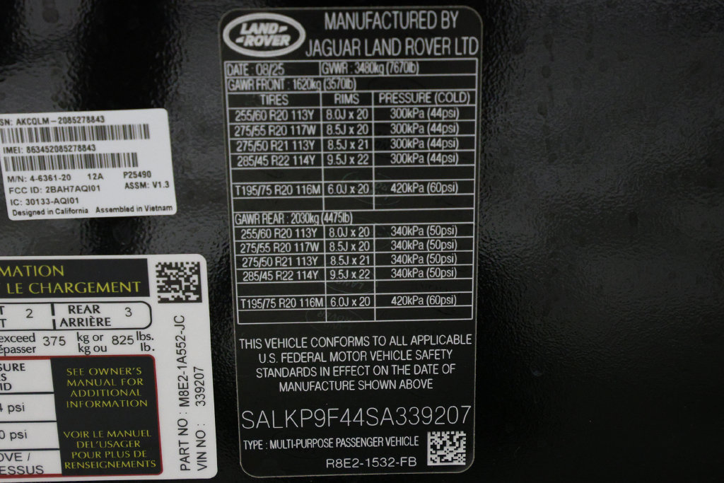 Used 2025 Land Rover Range Rover SE AWD/4WD image 52