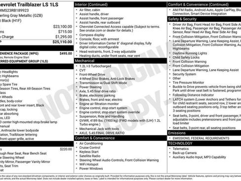 Used 2024 Chevrolet TrailBlazer LS w/ LS Convenience Package image 5