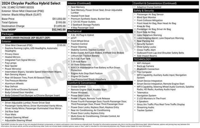 Used 2024 Chrysler Pacifica Limited FWD image 34
