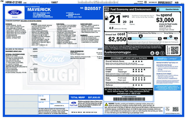 Used 2024 Ford Maverick Tremor w/ Tremor Off-Road Package AWD/4WD image 1