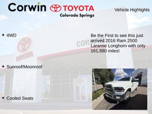 Used 2016 RAM 2500 Longhorn AWD/4WD image 4