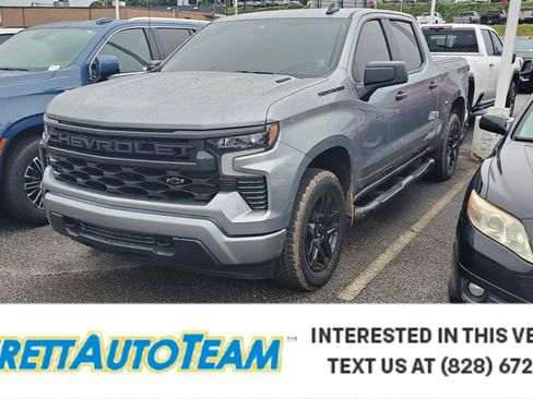 Used 2025 Chevrolet Silverado 1500 Custom w/ Turbomax Blackout Package AWD/4WD image 1