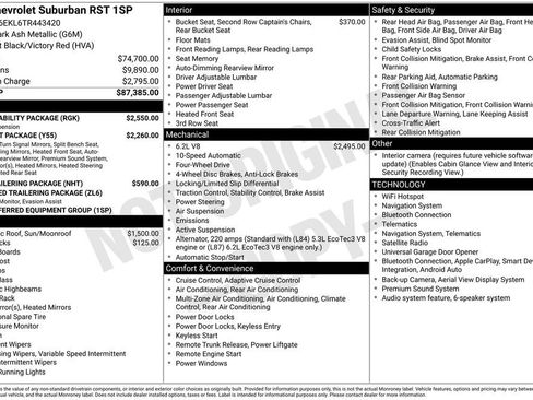 New 2026 Chevrolet Suburban RST w/ RST Capability Package AWD/4WD image 5