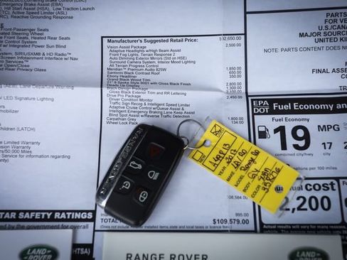 Used 2017 Land Rover Range Rover HSE AWD/4WD image 76