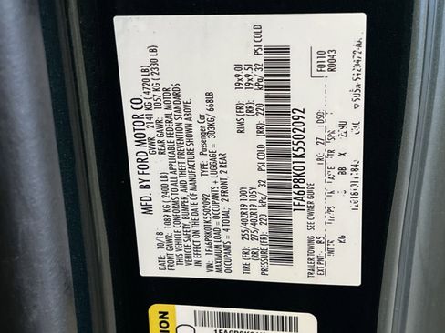 Used 2019 Ford Mustang Bullitt w/ Bullitt Electronics Package image 34