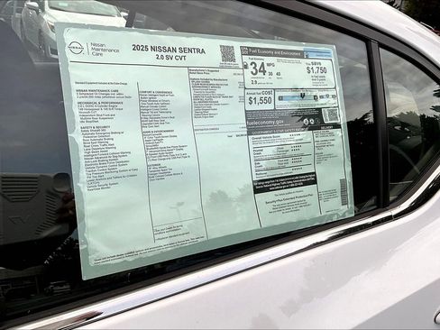 New 2025 Nissan Sentra SV w/ All-Weather Package image 14