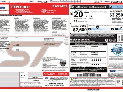 Used 2025 Ford Explorer ST AWD/4WD image 4