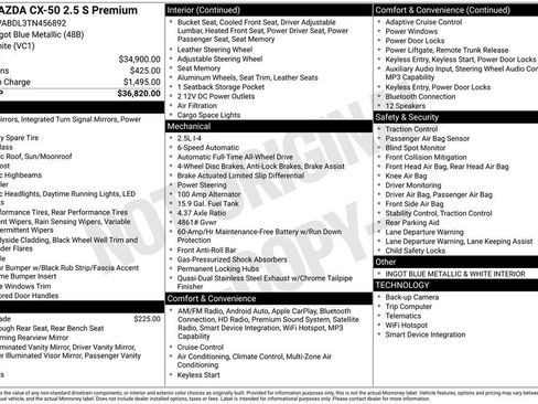 New 2026 MAZDA CX-50 AWD 2.5 S w/ Premium Package image 6