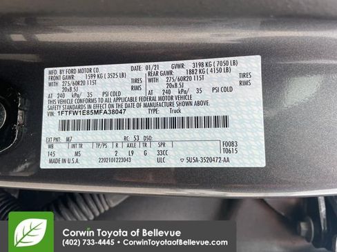 Used 2021 Ford F150 XLT w/ Equipment Group 302A High AWD/4WD image 24