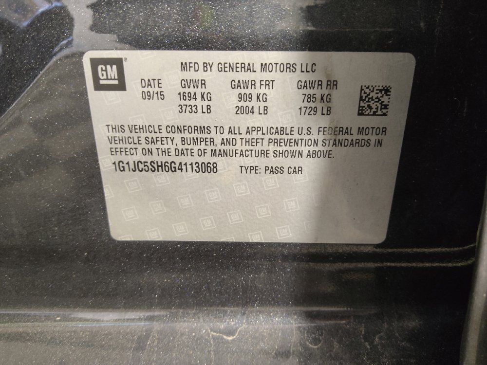 Used 2016 Chevrolet Sonic LT w/ Driver Confidence Package FWD image 33