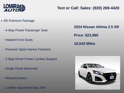 Used 2024 Nissan Altima 2.5 SR AWD/4WD image 8