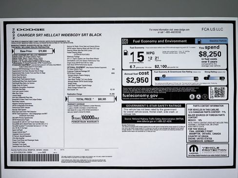 Used 2022 Dodge Charger SRT Hellcat w/ SRT Black Package image 33