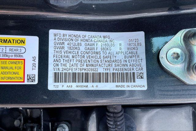 Certified 2023 Honda Civic EX image 21