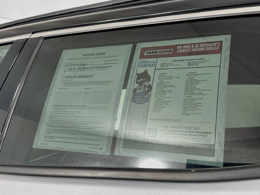 Certified 2023 Jeep Compass Limited AWD/4WD image 15