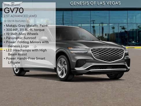 Certified 2026 Genesis GV70 2.5T Advanced AWD/4WD image 3