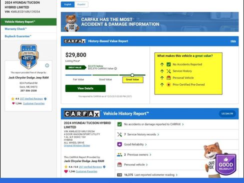 Used 2024 Hyundai Tucson Limited image 11