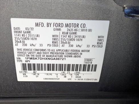 Certified 2022 Ford Explorer XLT w/ Equipment Group 202A RWD image 25