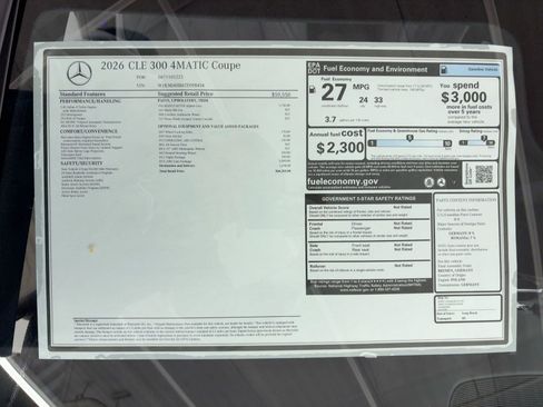New 2026 Mercedes-Benz CLE 300 4MATIC Coupe image 31