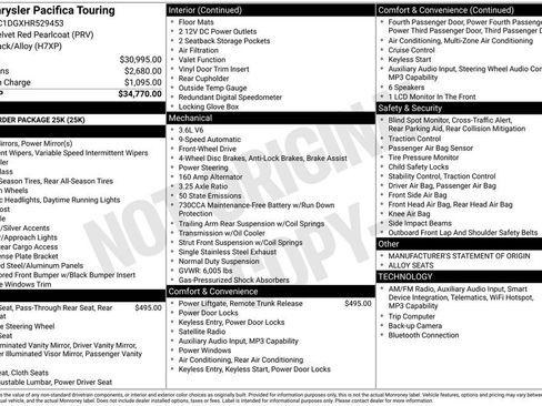 Used 2017 Chrysler Pacifica Touring image 4