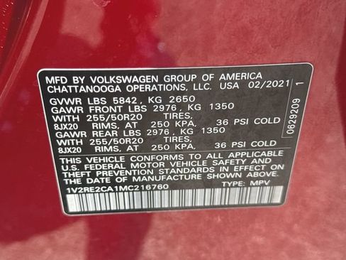 Used 2021 Volkswagen Atlas Cross Sport SE w/ Panoramic Sunroof Package AWD/4WD image 34