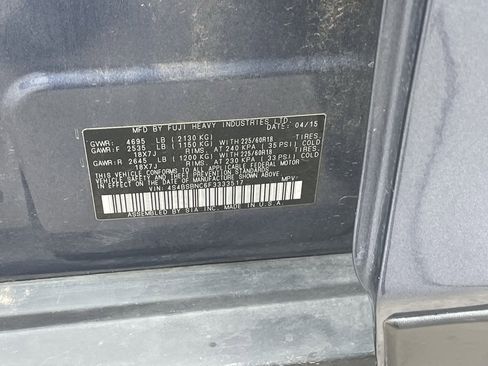 Used 2015 Subaru Outback 2.5i Limited image 9