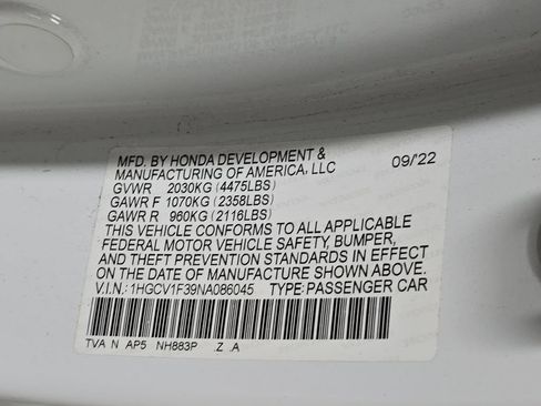 Used 2022 Honda Accord Sport image 32