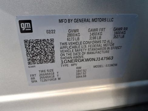 Certified 2022 Chevrolet Traverse LT FWD image 22